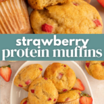 Strawberry Protein Muffins Pin
