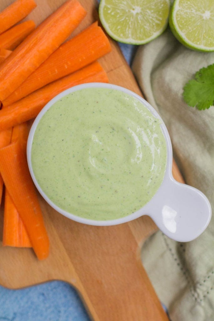 Healthy Cilantro Lime Sauce