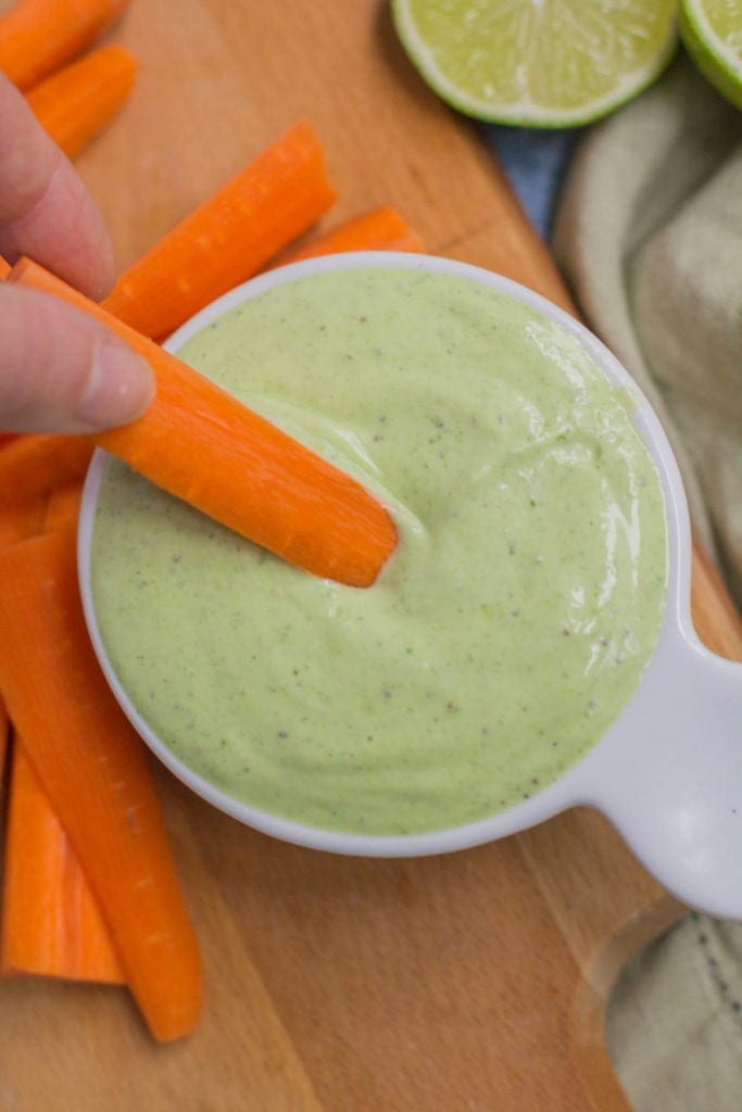 Healthy Cilantro Lime Dip Recipe