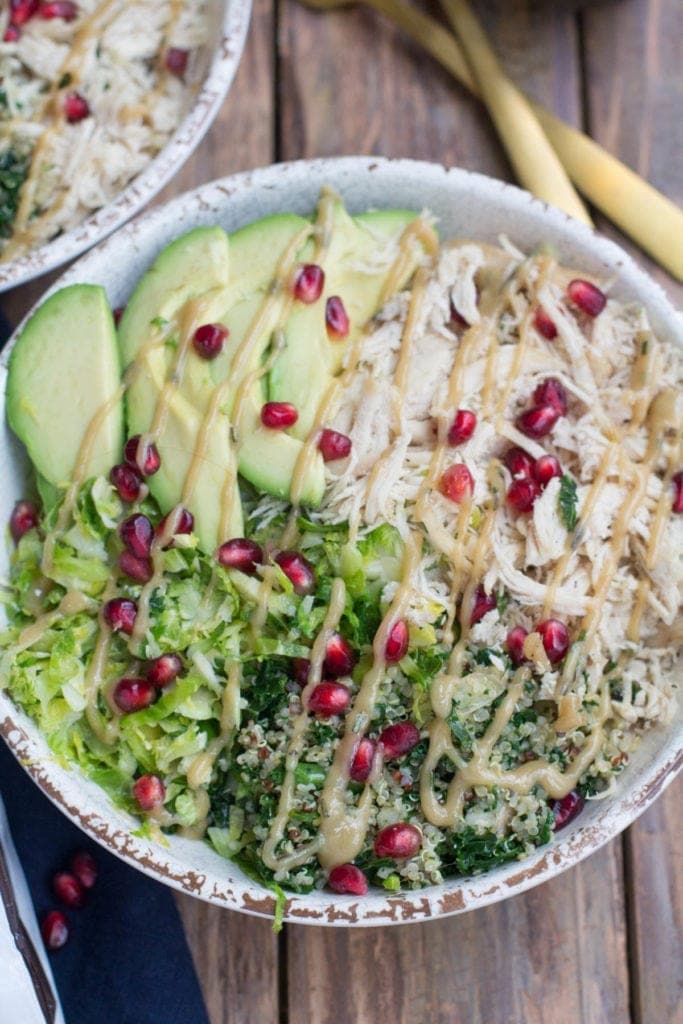 Chicken Quinoa Veggie Power Bowls