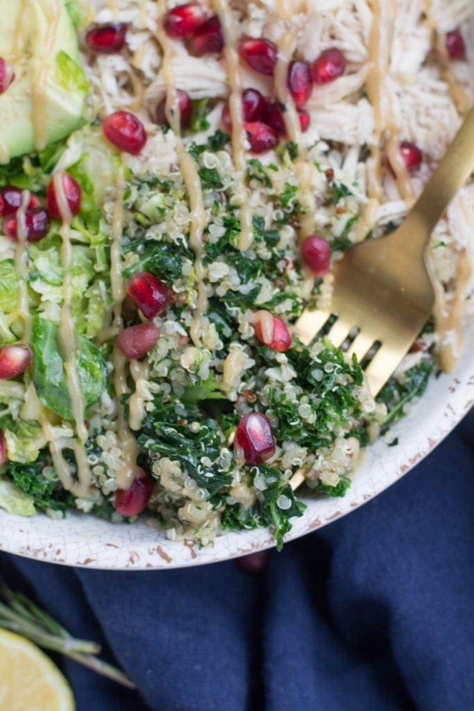 Chicken Quinoa Veggie Power Bowls