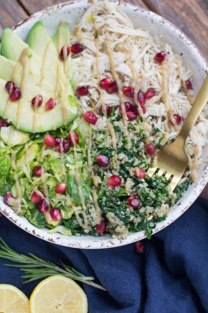 Chicken Quinoa Veggie Power Bowls
