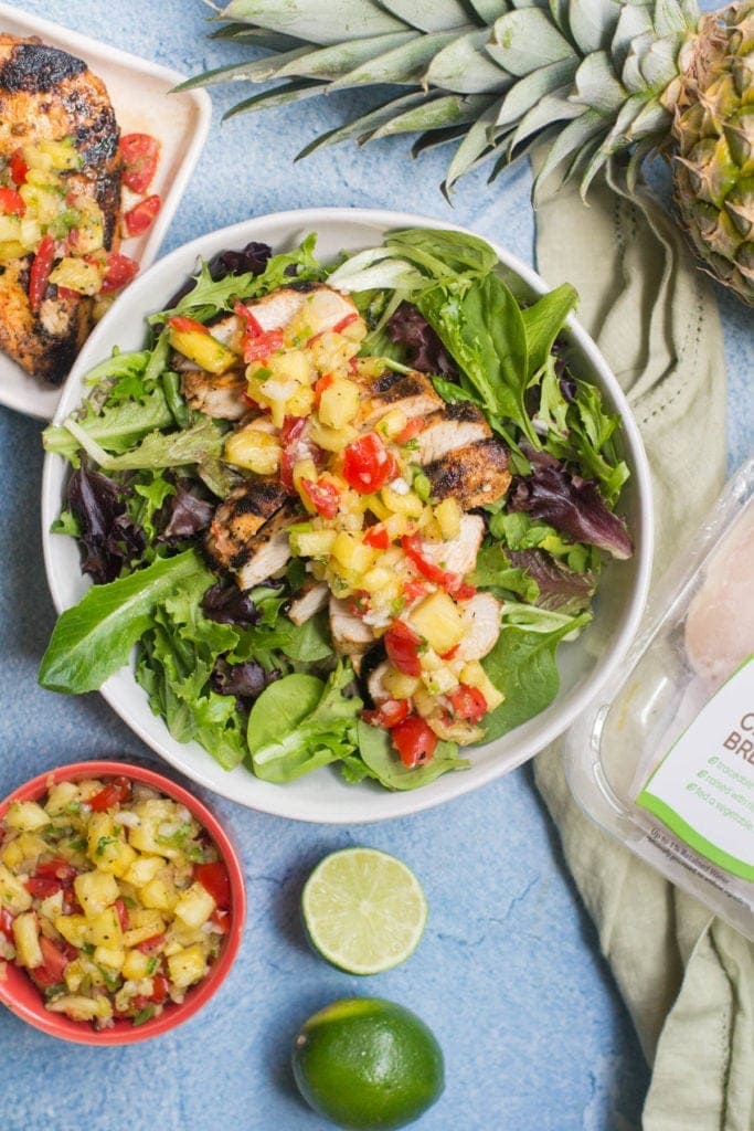 Caribbean Grilled Chicken Salad