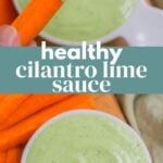 Healthy Cilantro Lime Sauce