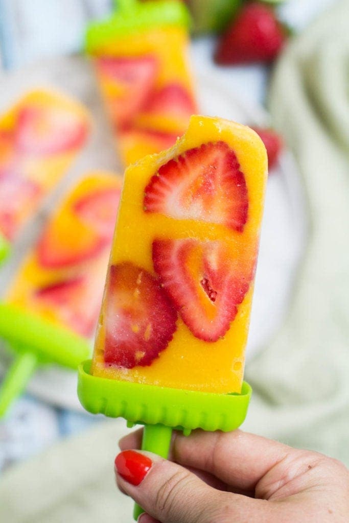 Healthy Mango Popsicles