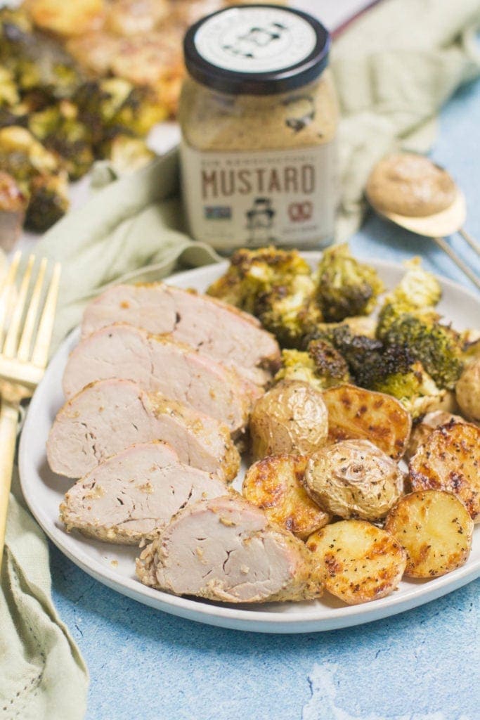 Sheet Pan Maple Mustard Pork Tenderloin Dinner