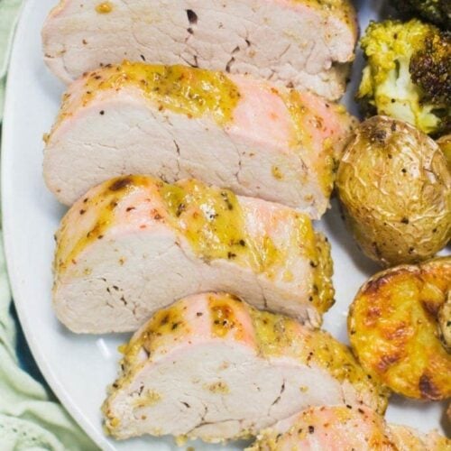 Healthy Maple Mustard Pork Tenderloin