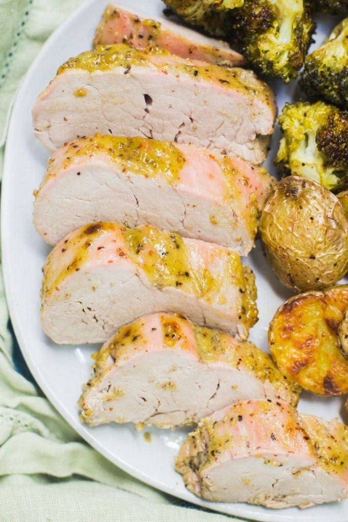 Healthy Maple Mustard Pork Tenderloin