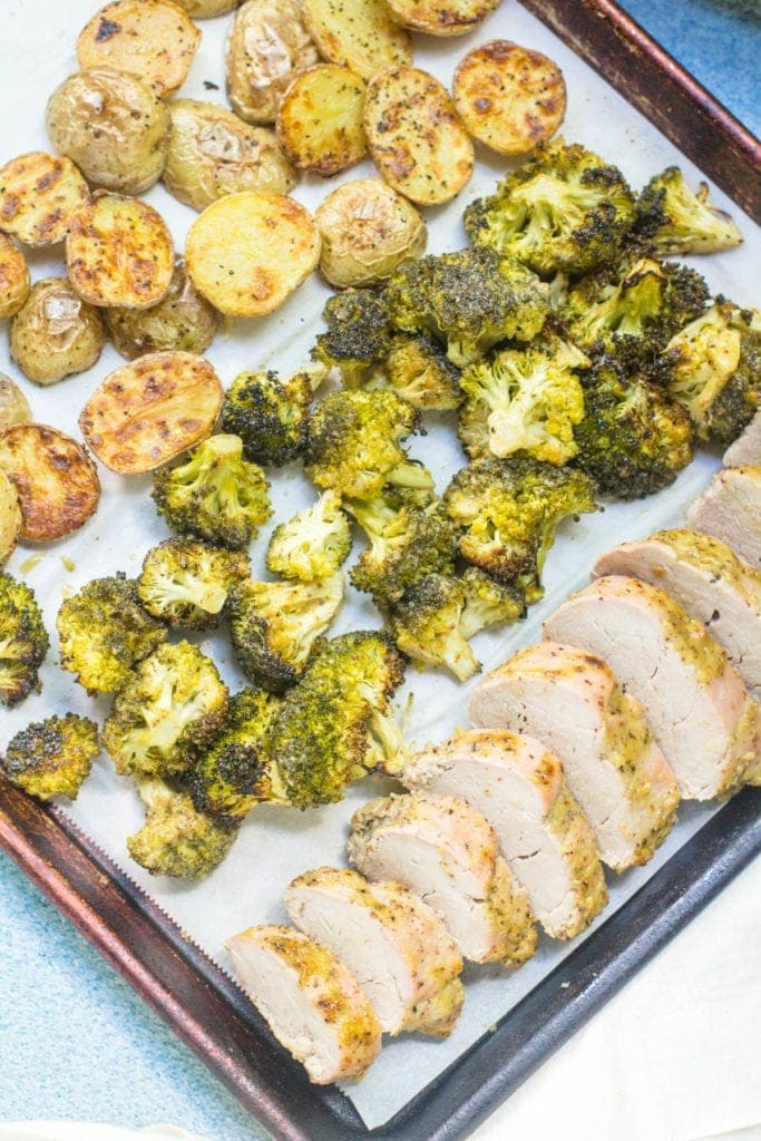 Sheet Pan Maple Mustard Pork Tenderloin Dinner