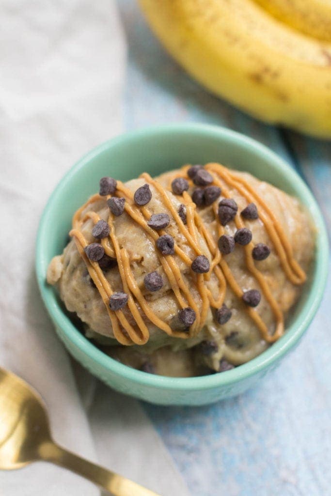 Healthy Peanut Butter Banana Ice Cream