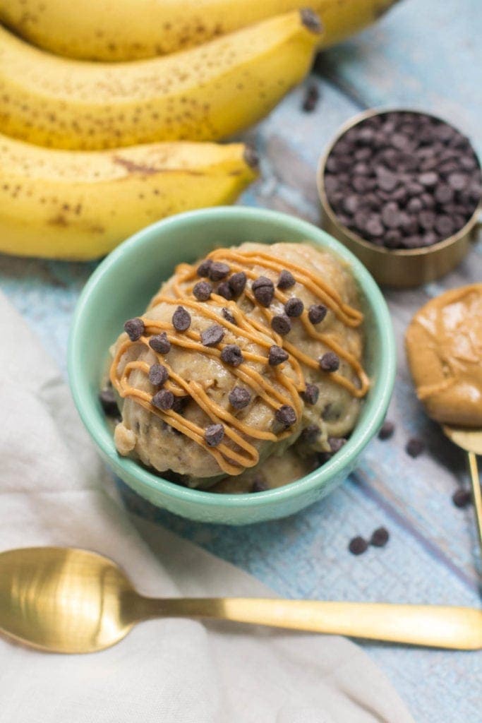 Vegan Peanut Butter Banana Ice Cream