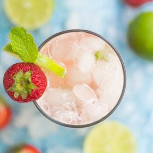 Lighter Strawberry Mojitos