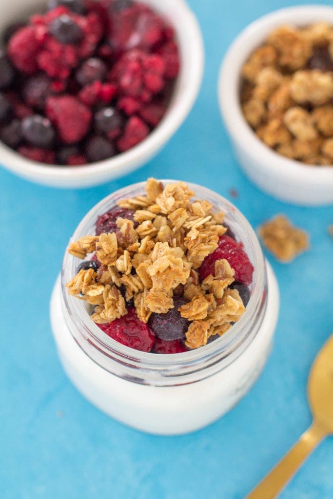 Berry Granola Healthy Yogurt Parfait