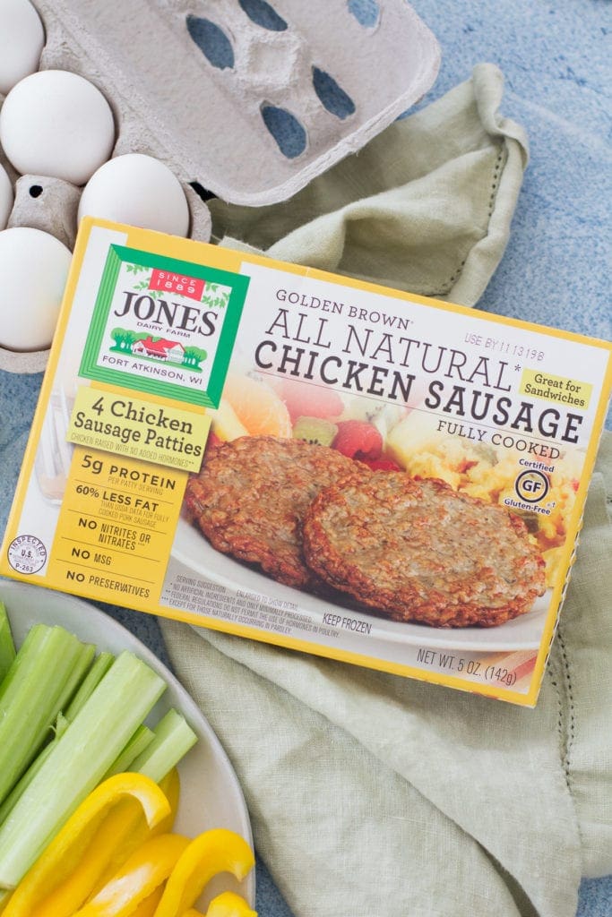 A close up photo of Jones Dairy Farm Chicken Sausage