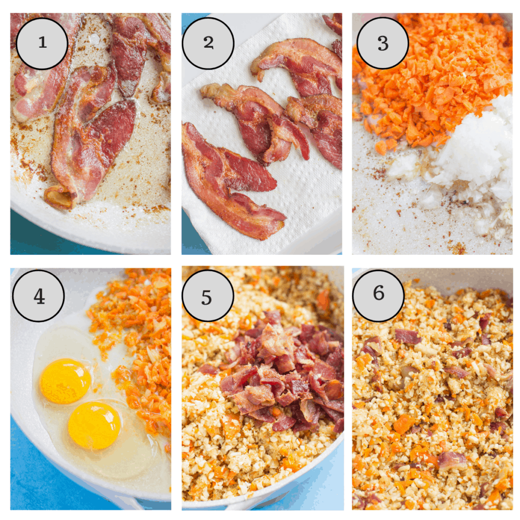 How to make breakfast cauliflower fried rice