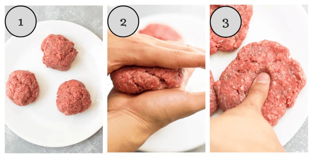Step by step instructions on how to make burger patties with ground beef