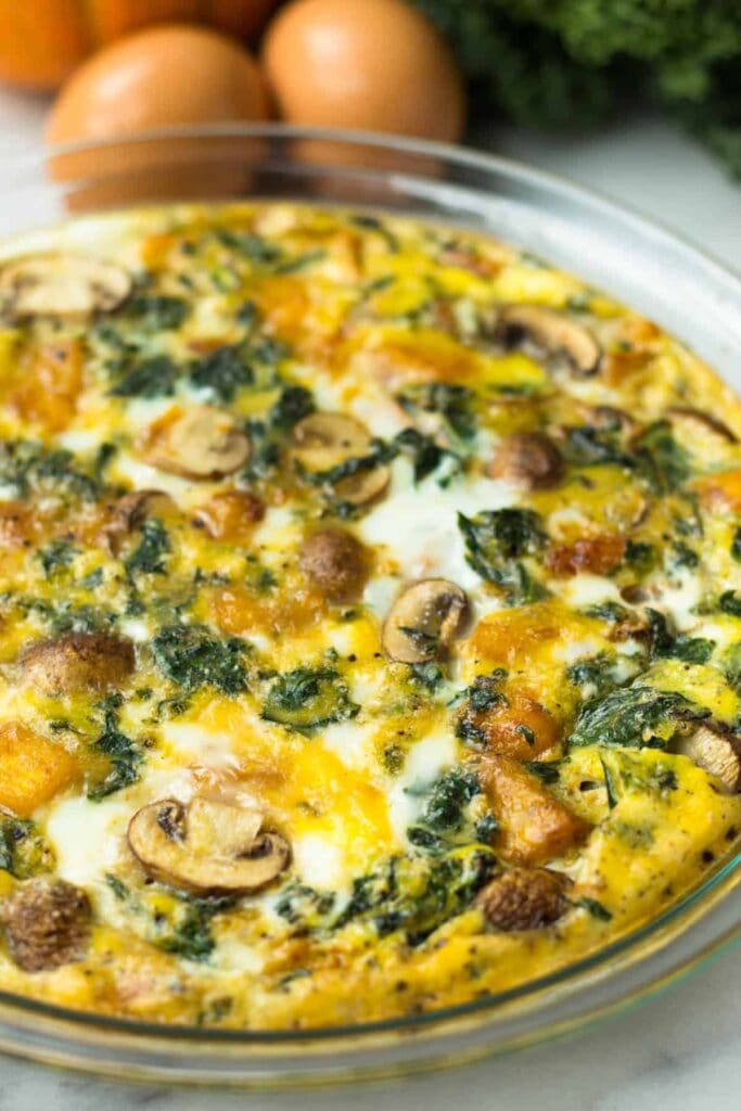 crustless pumpkin quiche- healthy pumpkin recipes