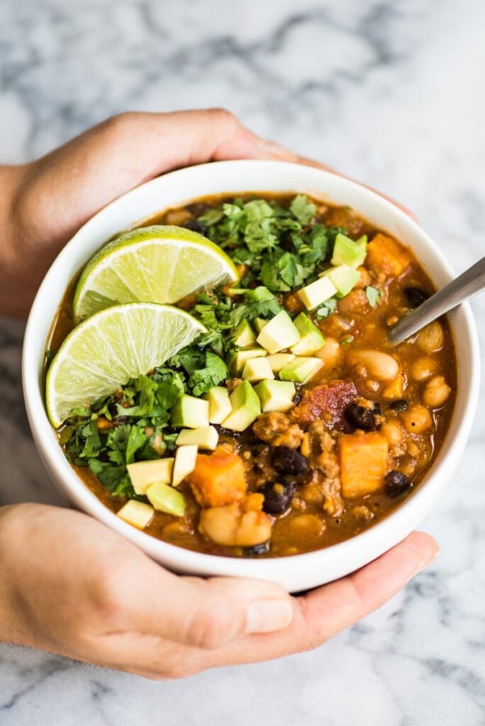 chipotle turkey pumpkin chili - healthy pumpkin recipes