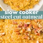Slow Cooker Steel Cut Oatmeal
