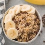 A close up of baked steel cut oatmeal