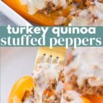 Turkey Quinoa Stuffed Peppers