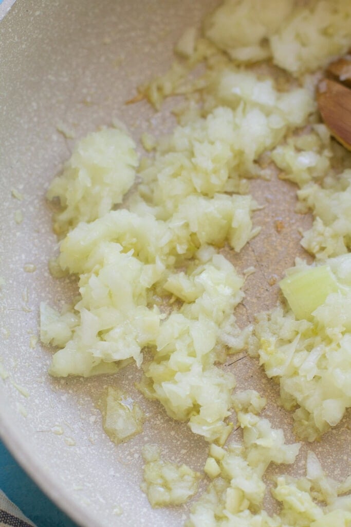 onions browning for ground turkey stir fry