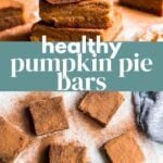 Healthy Pumpkin Pie Bars