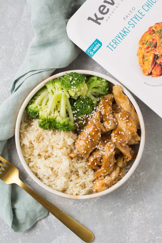 A bowl of paleo meal delivery food from Kevin's Natural Foods