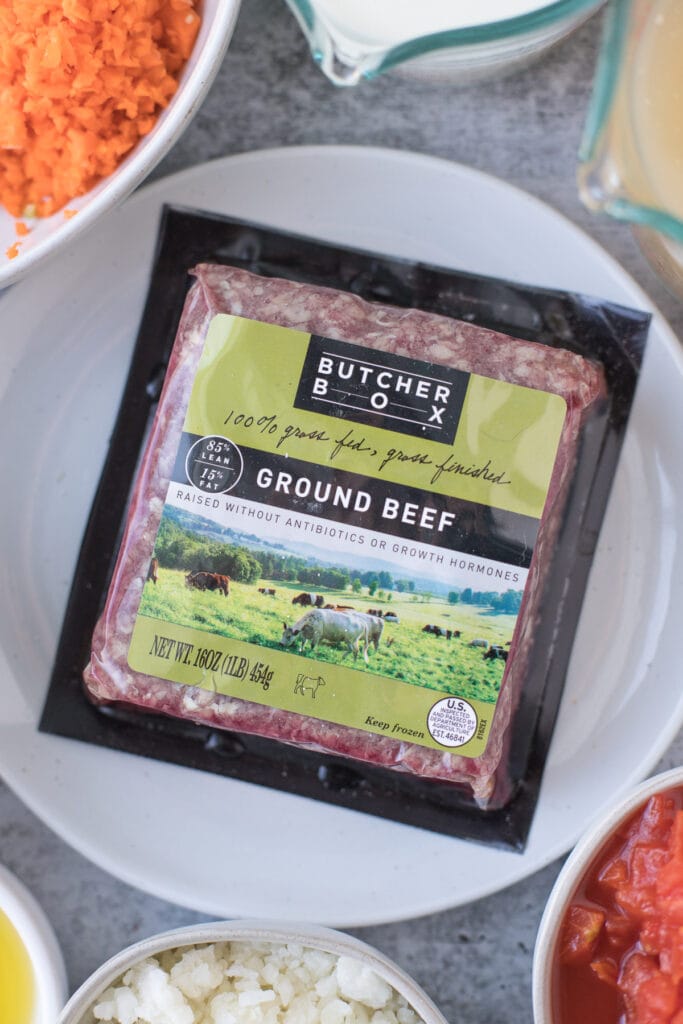 A close up of ButcherBox Ground Beef
