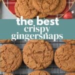 The Best Crispy Gingersnaps