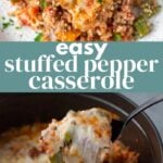 Easy Stuffed Pepper Casserole