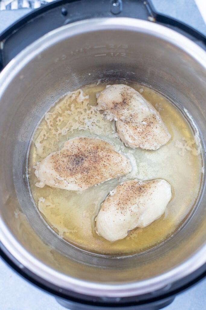 chicken breasts fully cooked in an instant pot for instant pot shredded chicken