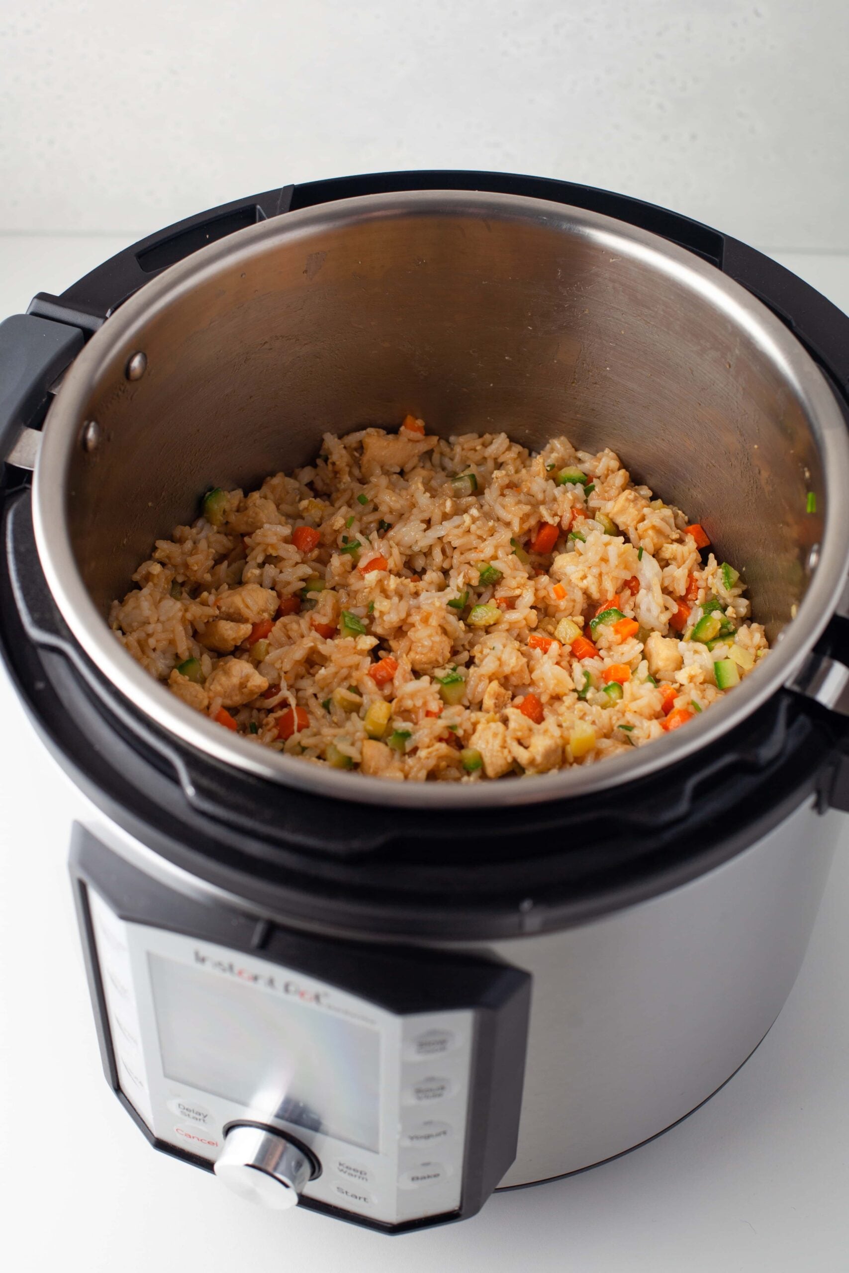 instant pot fried rice fully cooked in an instant pot