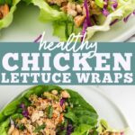 Healthy Chicken Lettuce Wraps Pin