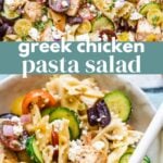 Greek Chicken Pasta Salad