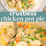 Crustless Chicken Pot Pie Pin