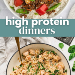 High Protein Dinners Pin