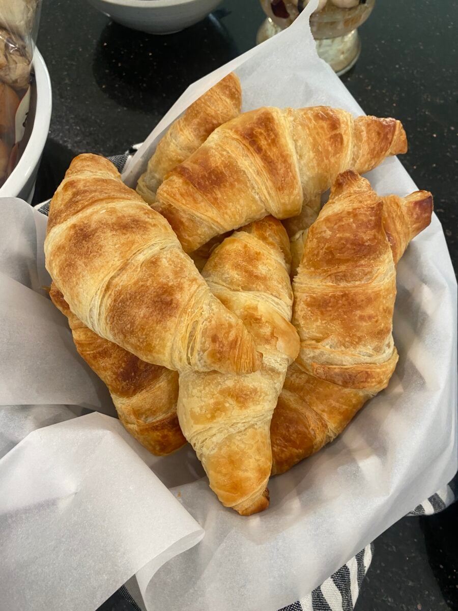 Wildgrain croissants in a basket
