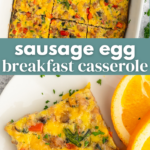 Sausage Egg Breakfast Casserole Pin