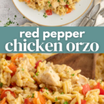Red Pepper Chicken Orzo Pin