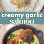 Creamy Garlic Salmon Pin