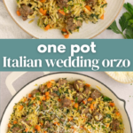 One Pot Italian Wedding Orzo Pin